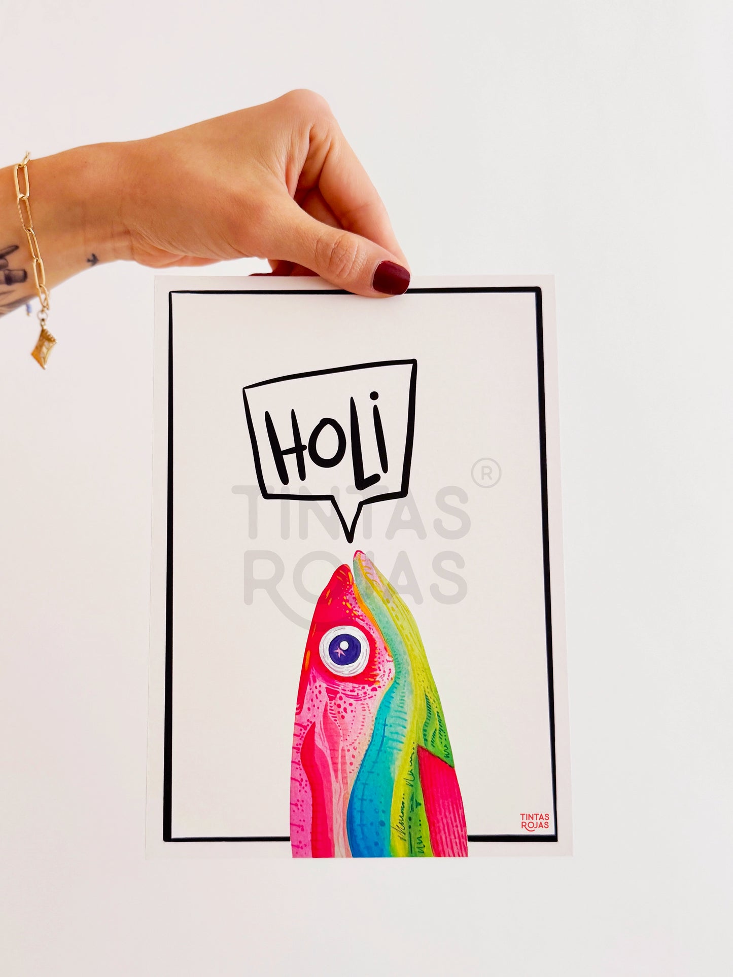 Lámina decorativa para Imprimir - Pez Holi