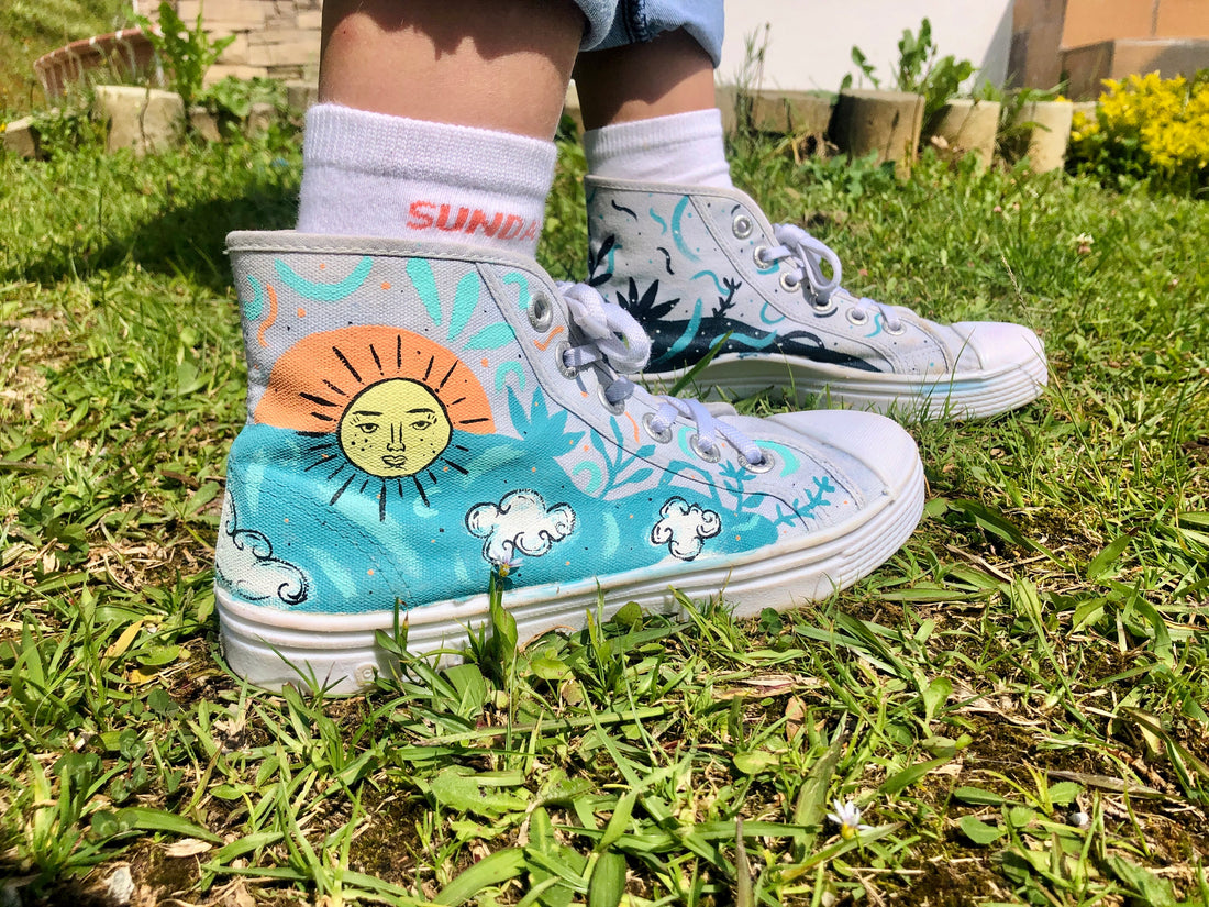 Tenis Pintados a mano ♡